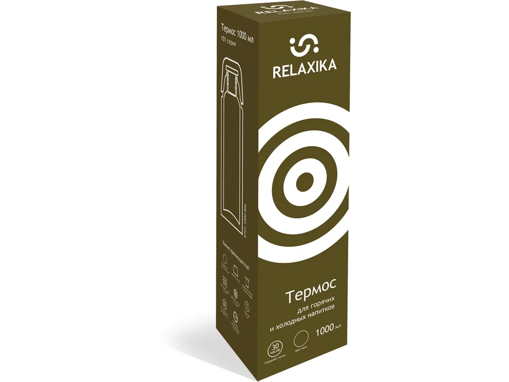 Термос Relaxika 101 1 л хаки 1000 1000 мл - фото 11