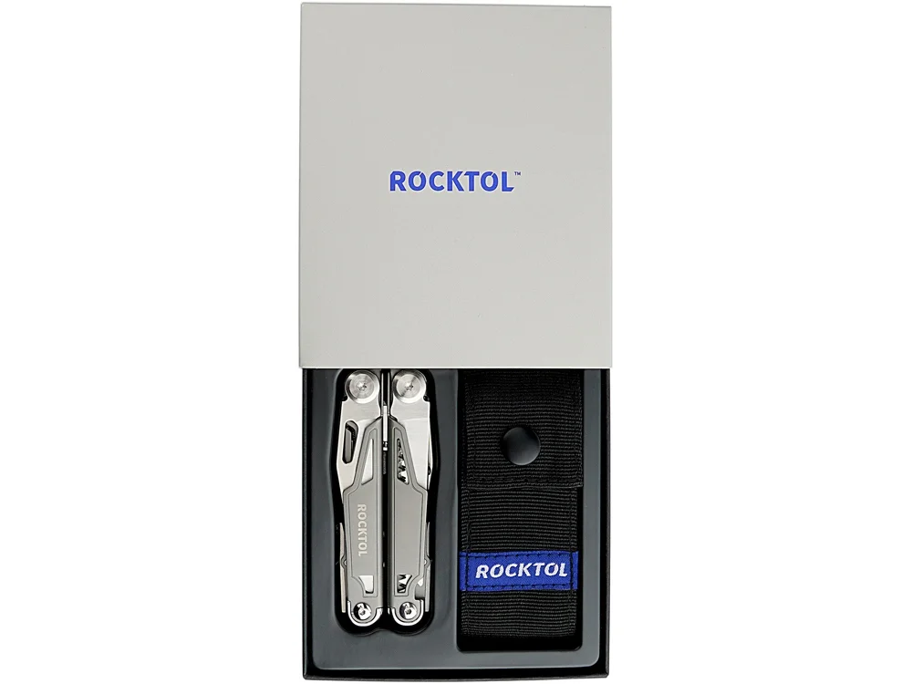 Мультитул Rocktol 19 в 1 с титановыми ручками серый титановый - фото 11