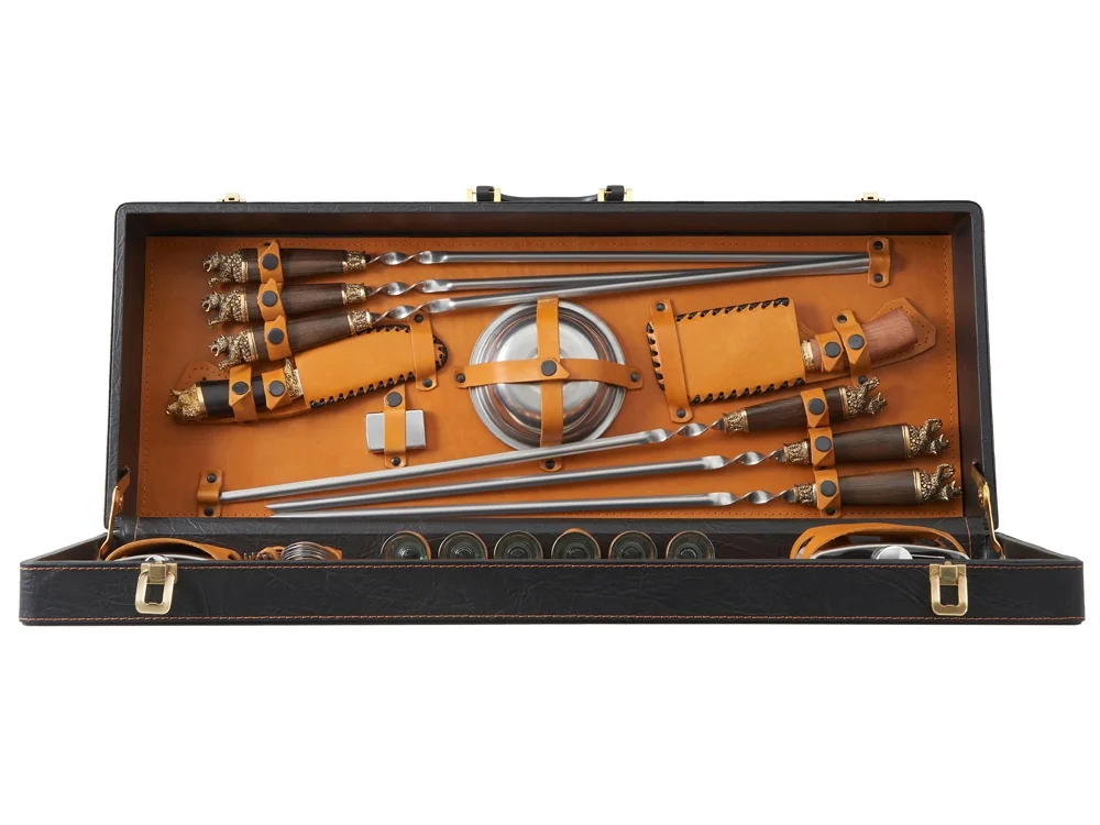 Подарочный набор темно-коричневый/рыжий - фото 10