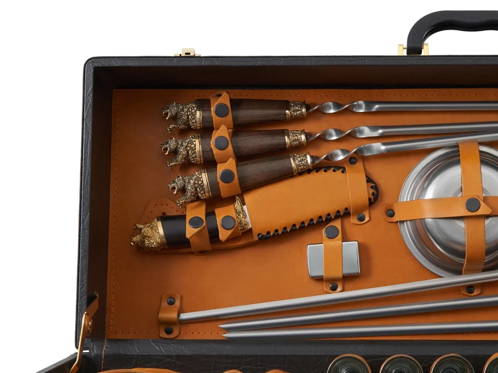 Подарочный набор темно-коричневый/рыжий - фото 11