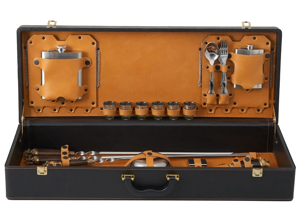 Подарочный набор темно-коричневый/рыжий - фото 2