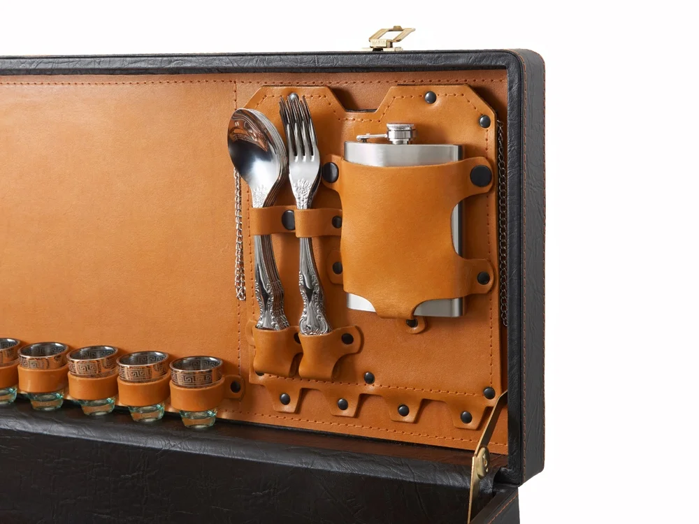 Подарочный набор темно-коричневый/рыжий - фото 6