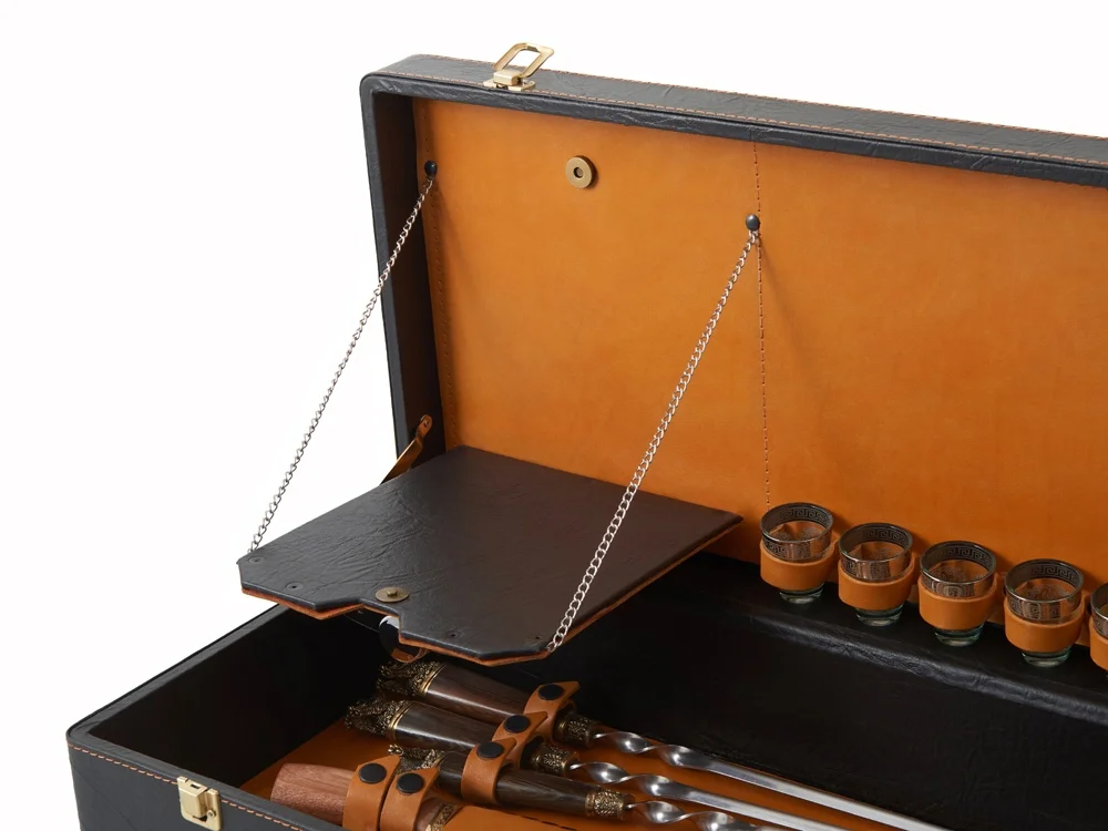 Подарочный набор темно-коричневый/рыжий - фото 7