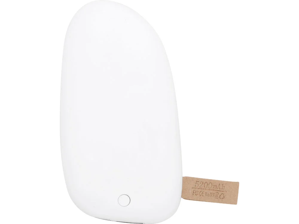 Внешний аккумулятор в форме камня Stone 5200 mAh белый - фото 3