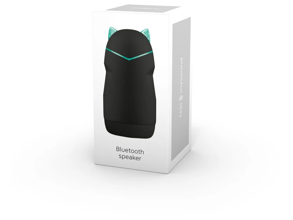 Портативная колонка TWS Mysound Kitty 1C черный - фото 4