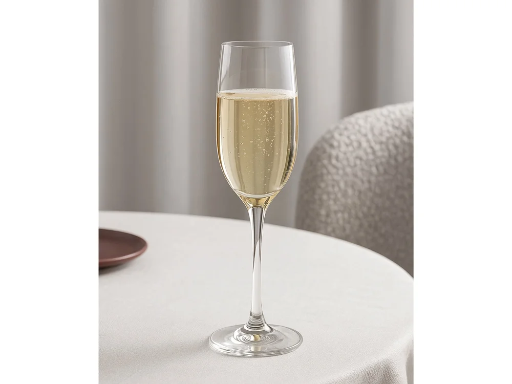 Бокал для шампанского Flute прозрачный 180 мл - фото 4