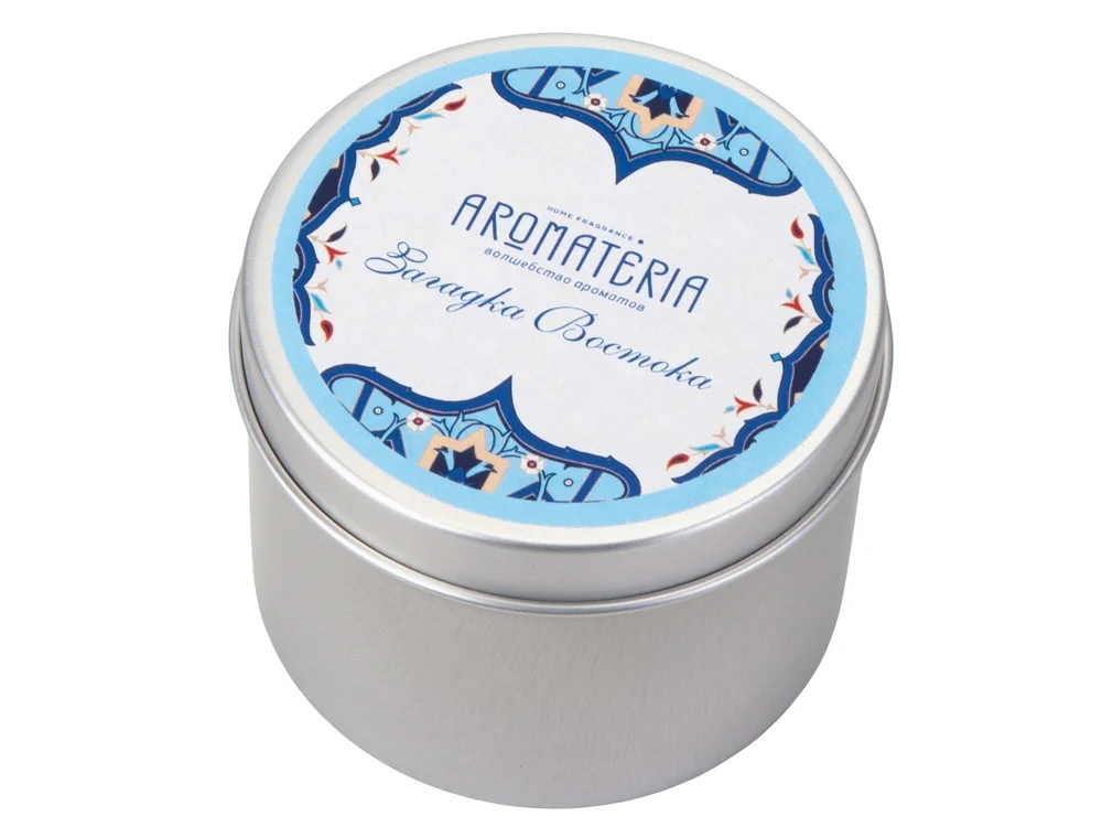 Набор: платок Арабески и свеча Загадка Востока синий - фото 5