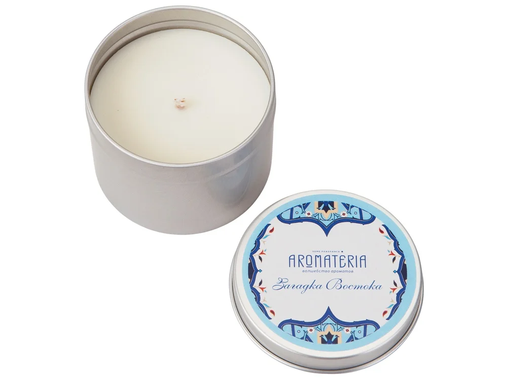 Набор: платок Арабески и свеча Загадка Востока синий - фото 6