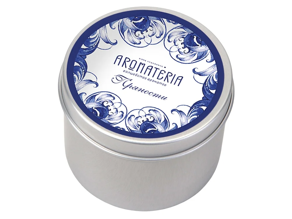 Набор: платок «Гжель» и свеча «Птица счастья», синий - фото 6