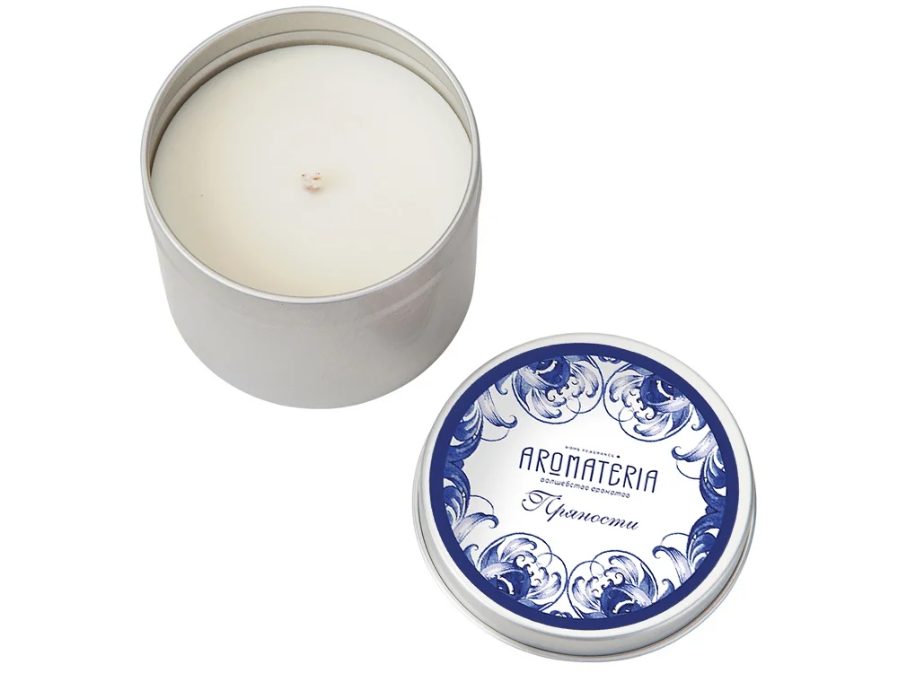 Набор: платок «Гжель» и свеча «Птица счастья», синий - фото 7