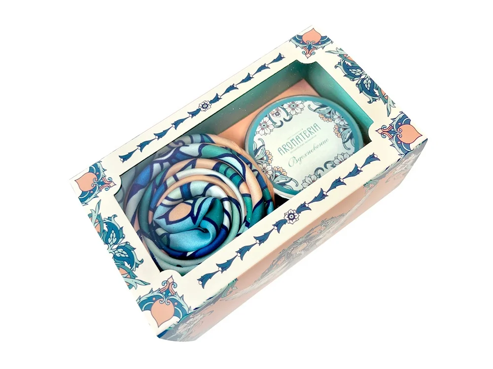 Набор: платок Царевна Лебедь и свеча Вдохновение разноцветный - фото 3