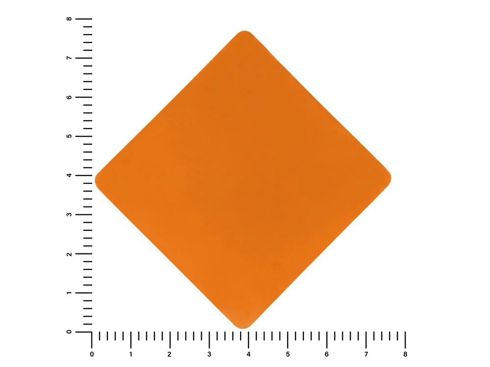 Патч «Ромб», soft-touch, оранжевый - фото 2