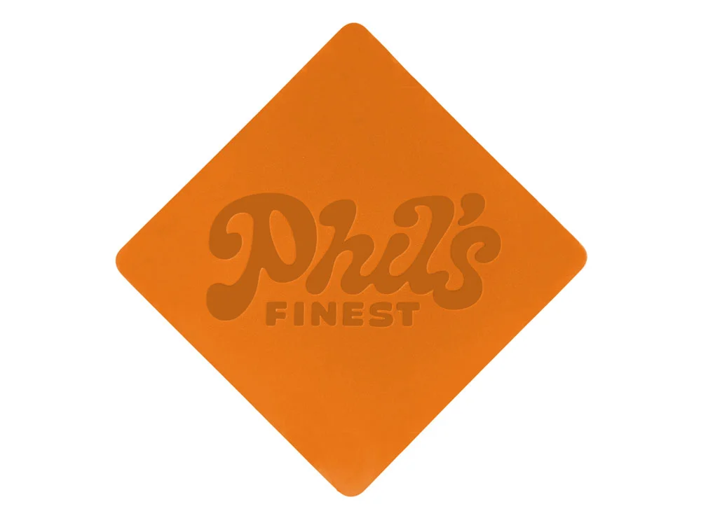 Патч «Ромб», soft-touch, оранжевый - фото 3