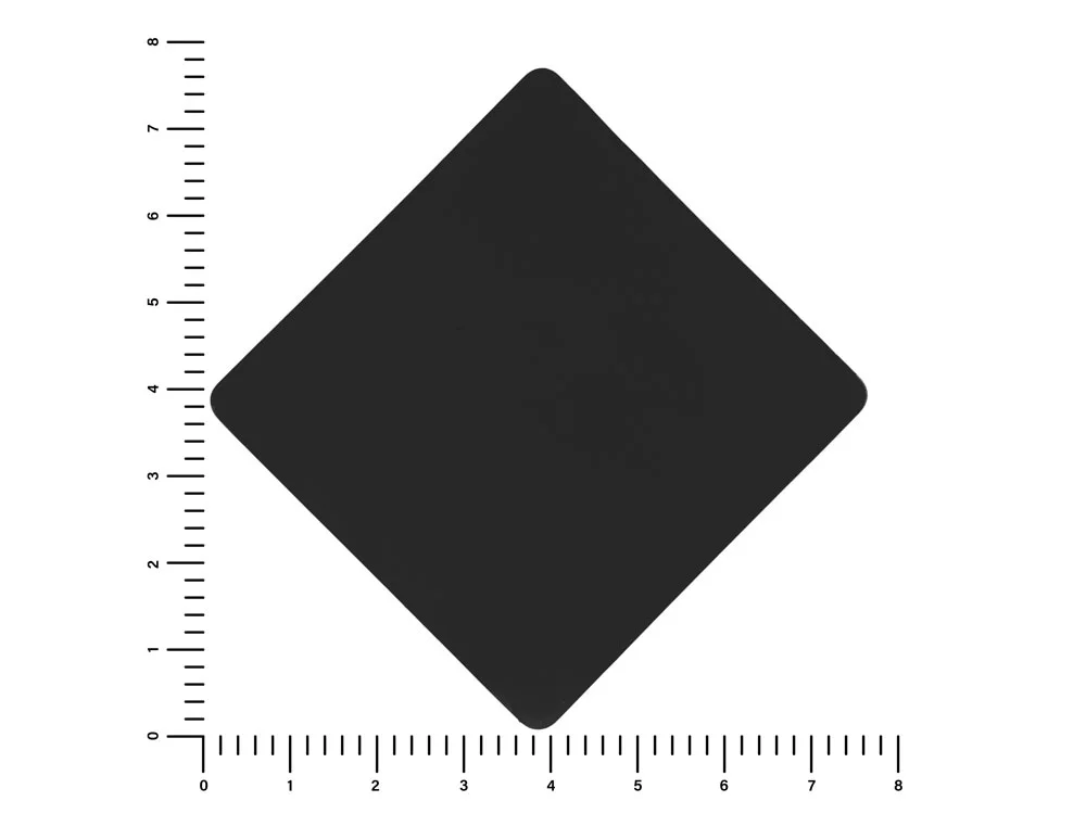 Патч Ромб soft-touch черный - фото 2