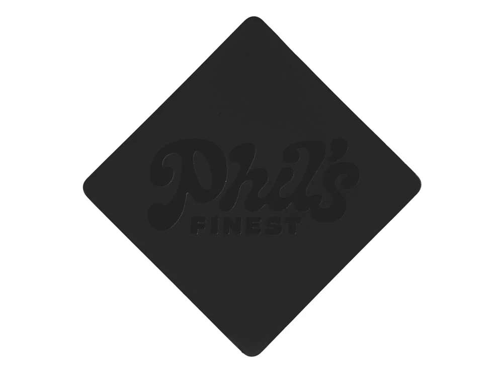 Патч Ромб soft-touch черный - фото 3