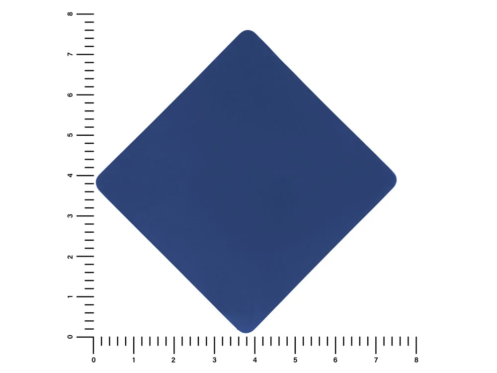 Патч Ромб soft-touch синий - фото 2