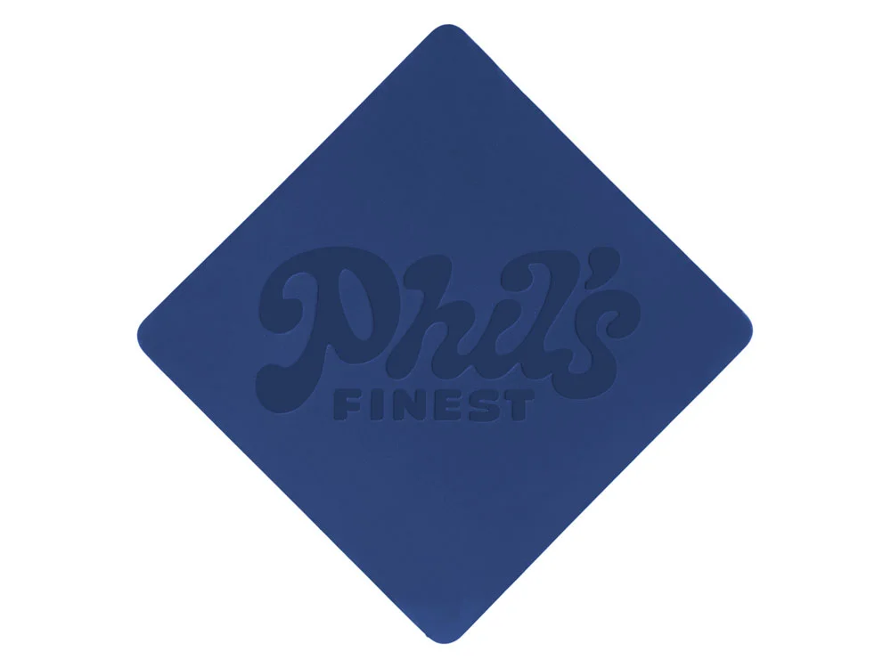 Патч Ромб soft-touch синий - фото 3