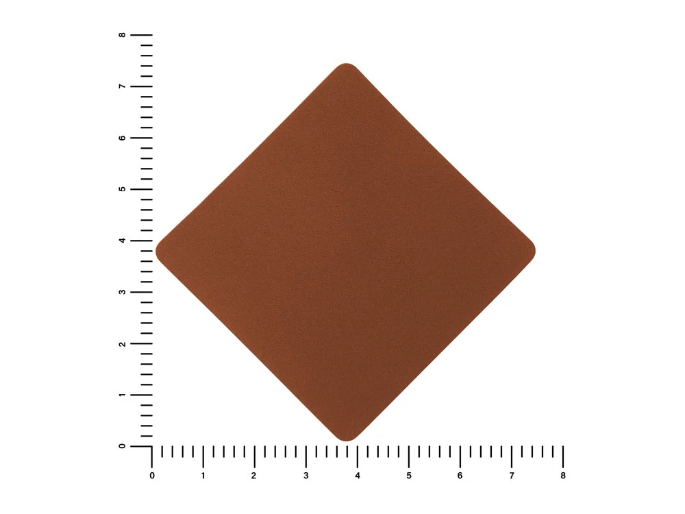 Патч Ромб nubuk коричневый - фото 2