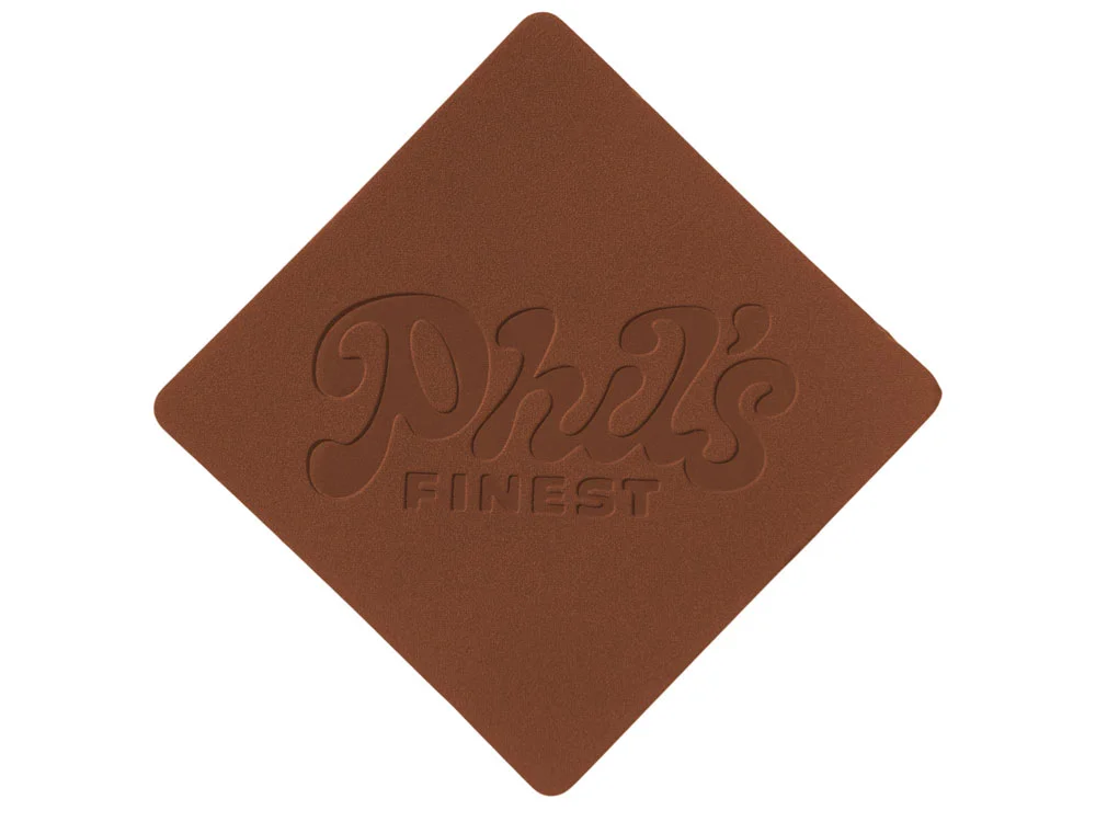 Патч Ромб nubuk коричневый - фото 3