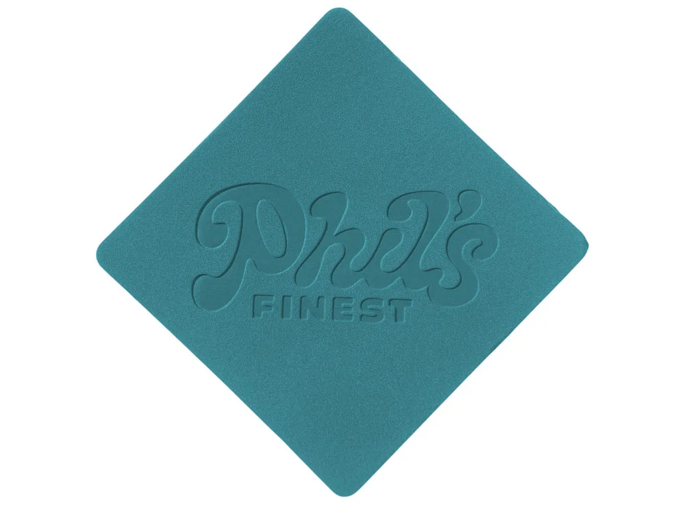 Патч Ромб nubuk голубой - фото 3