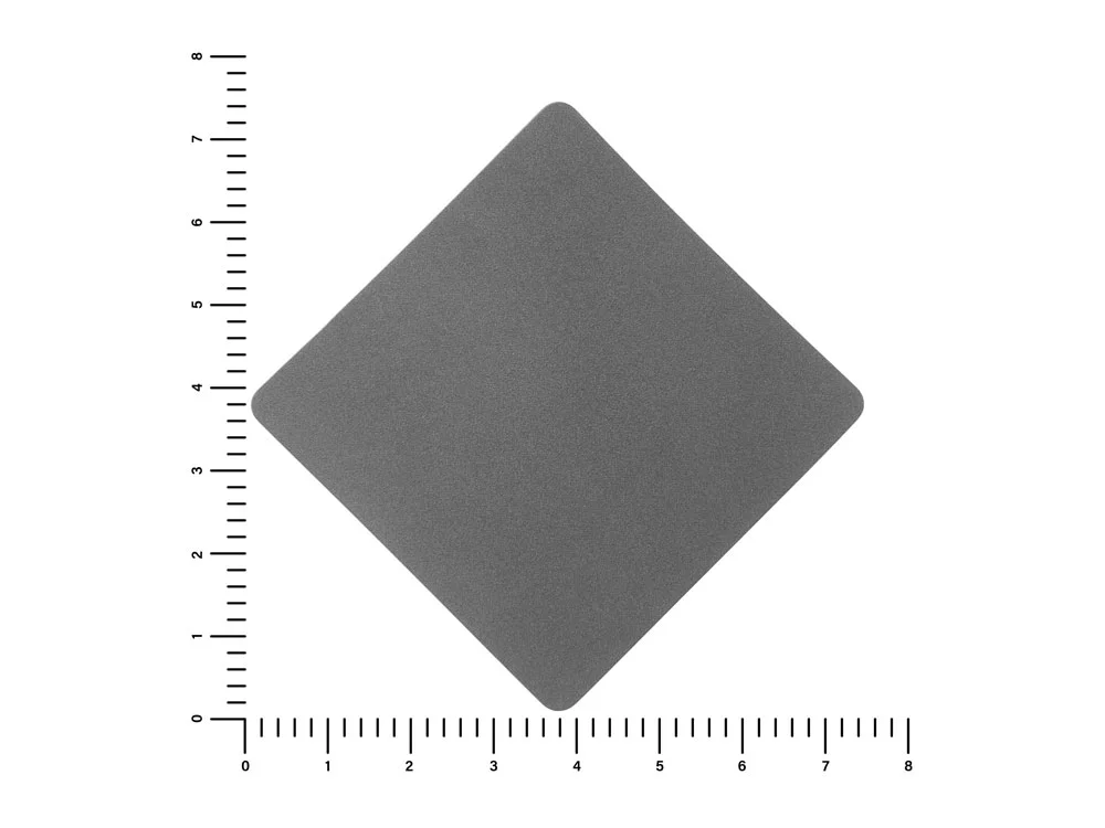 Патч Ромб nubuk серый - фото 2