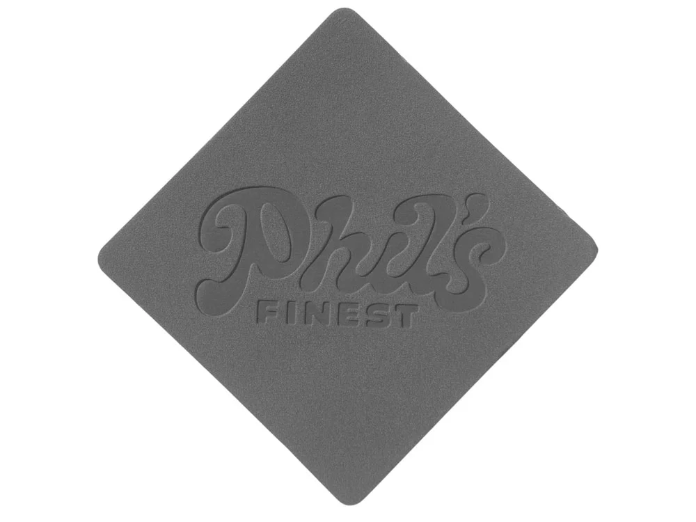 Патч Ромб nubuk серый - фото 3