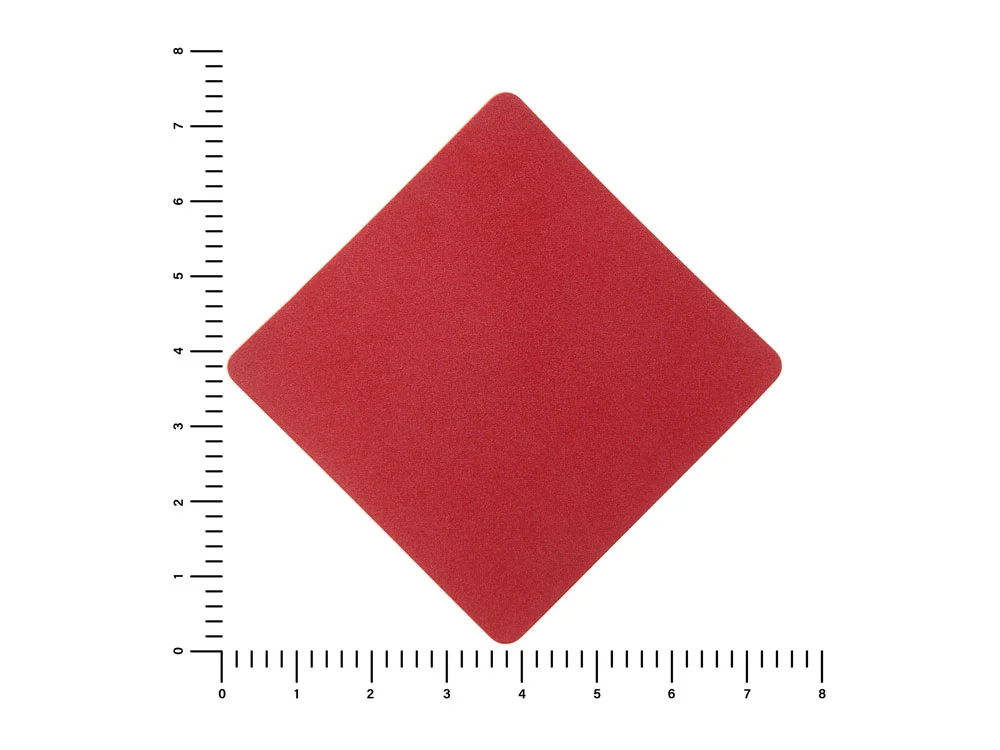 Патч Ромб nubuk красный - фото 2
