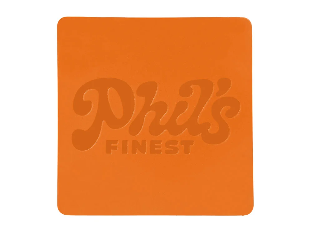 Патч Квадрат soft-touch оранжевый - фото 3