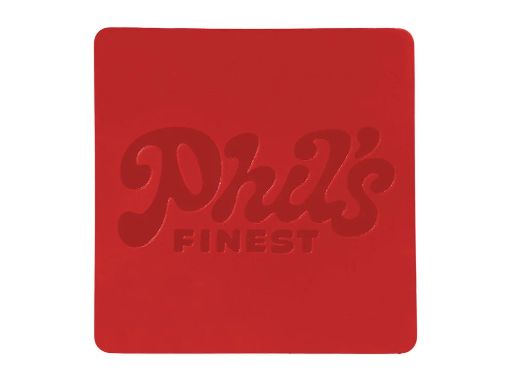 Патч Квадрат soft-touch красный - фото 3