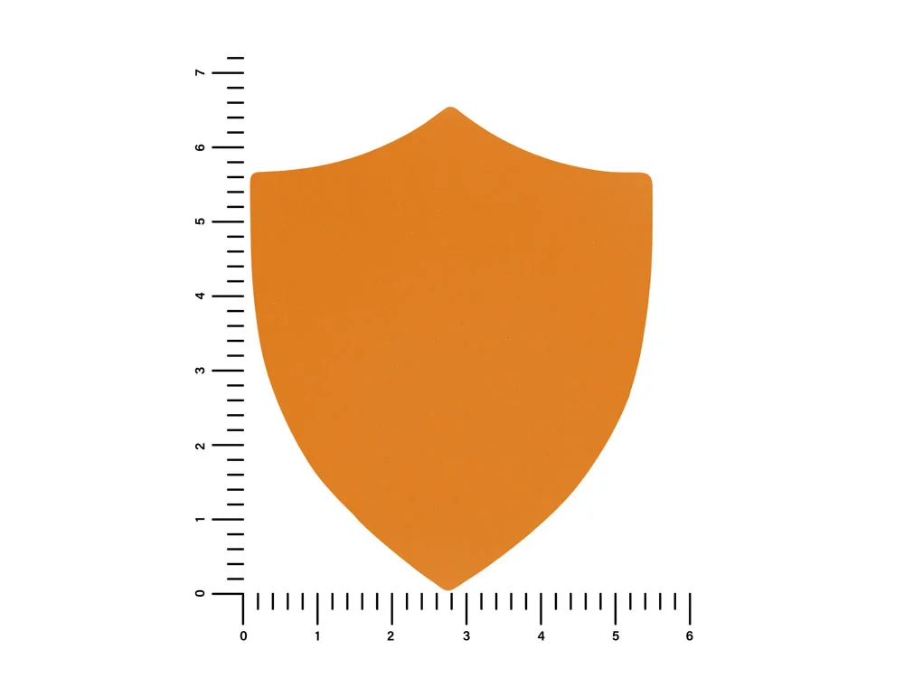 Патч Щит soft-touch оранжевый - фото 2