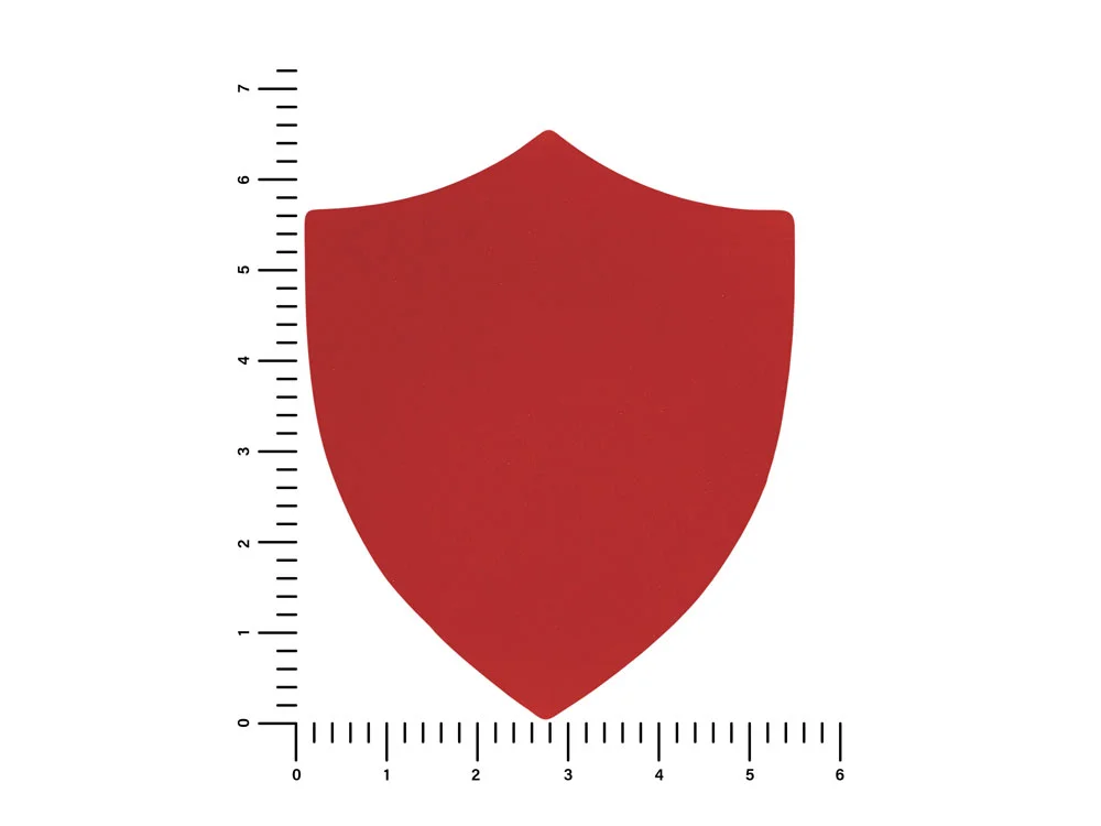 Патч Щит soft-touch красный - фото 2