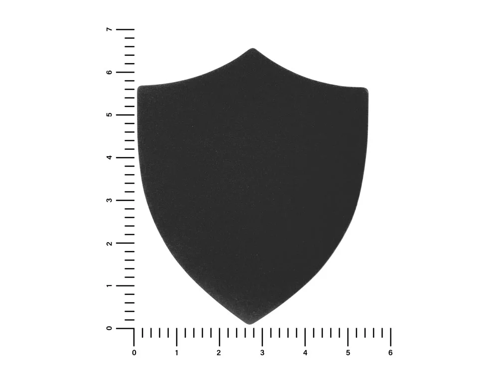 Патч Щит nubuk черный - фото 2