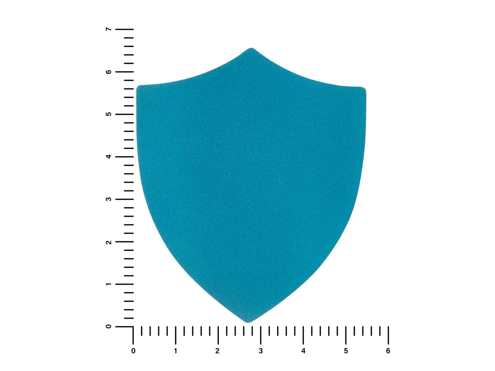 Патч Щит nubuk голубой - фото 2