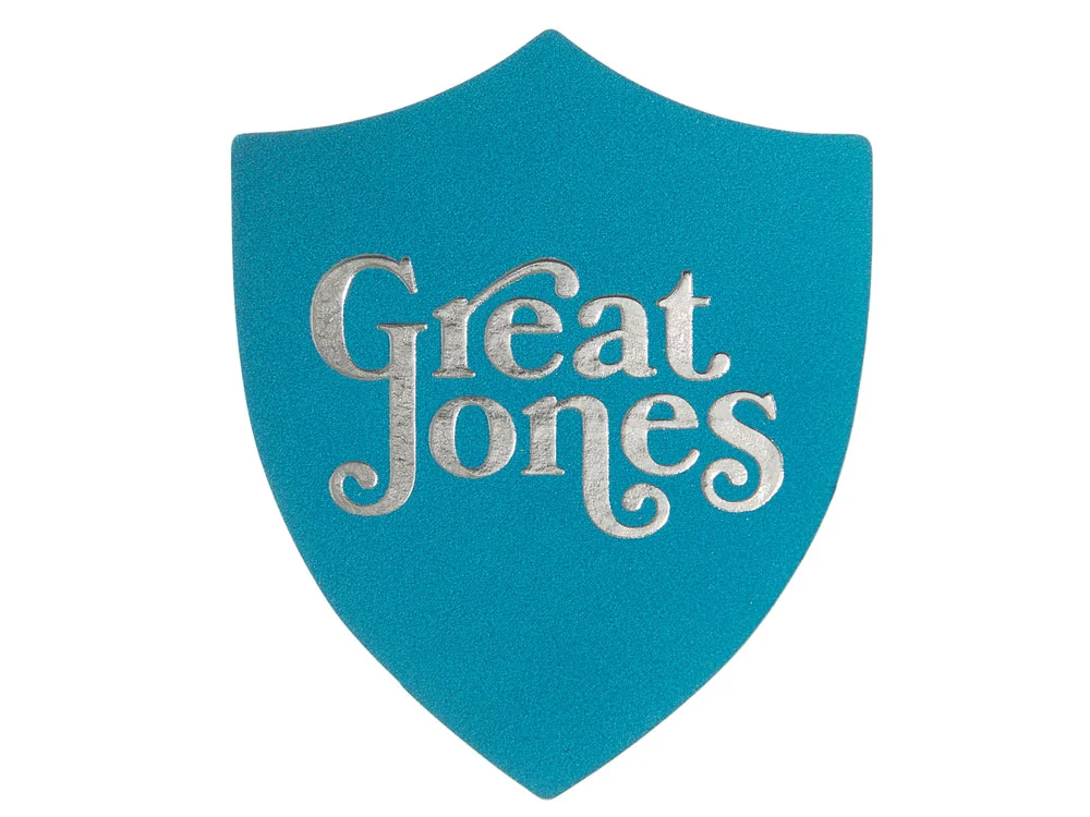 Патч Щит nubuk голубой - фото 3