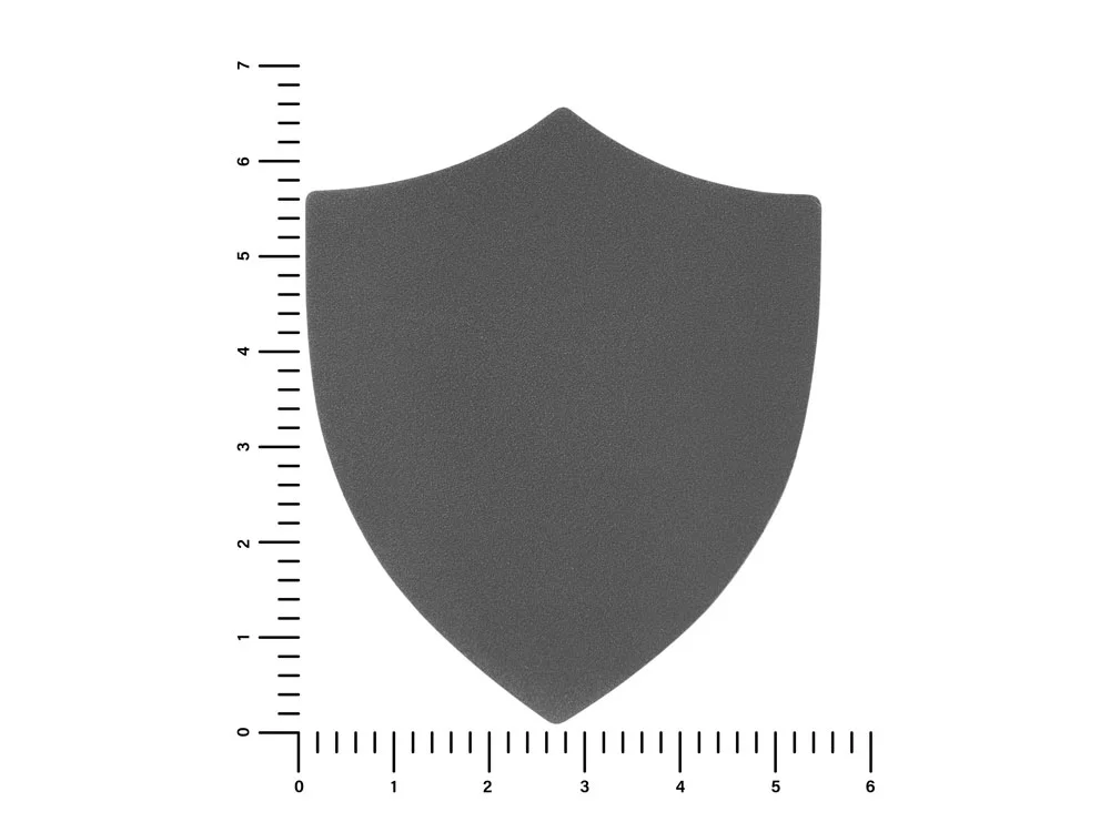 Патч Щит nubuk серый - фото 2