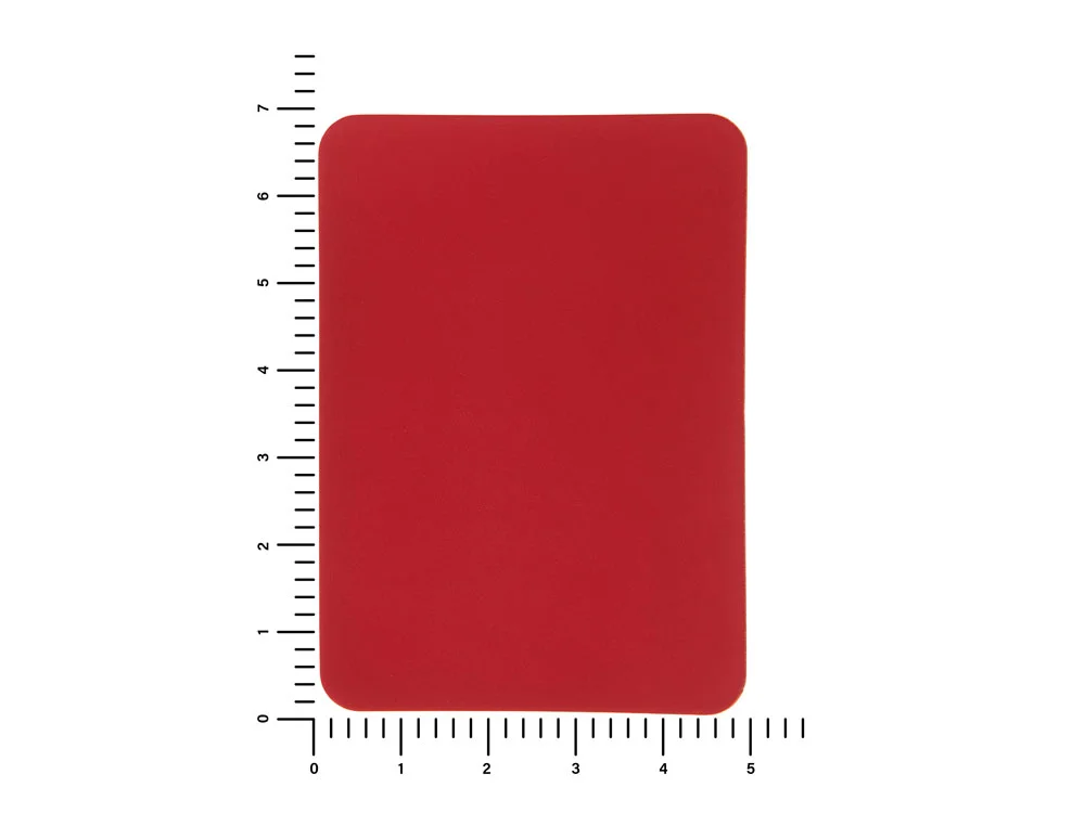 Патч «Прямоугольный», soft-touch, красный - фото 3
