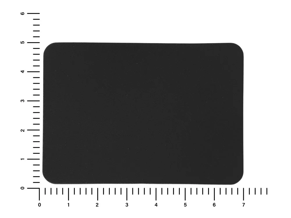 Патч «Прямоугольный», nubuk, черный - фото 2