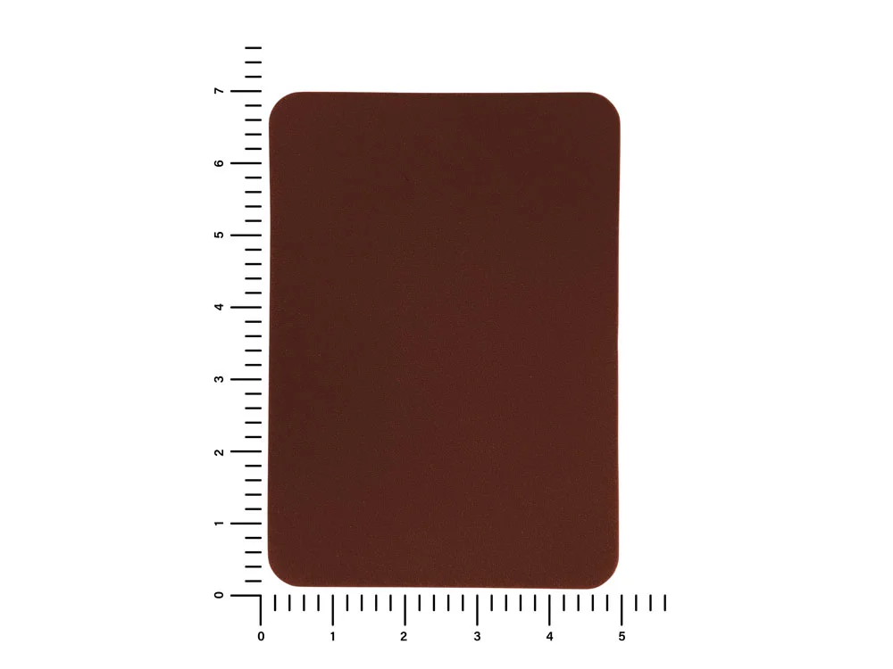 Патч Прямоугольный nubuk коричневый - фото 3