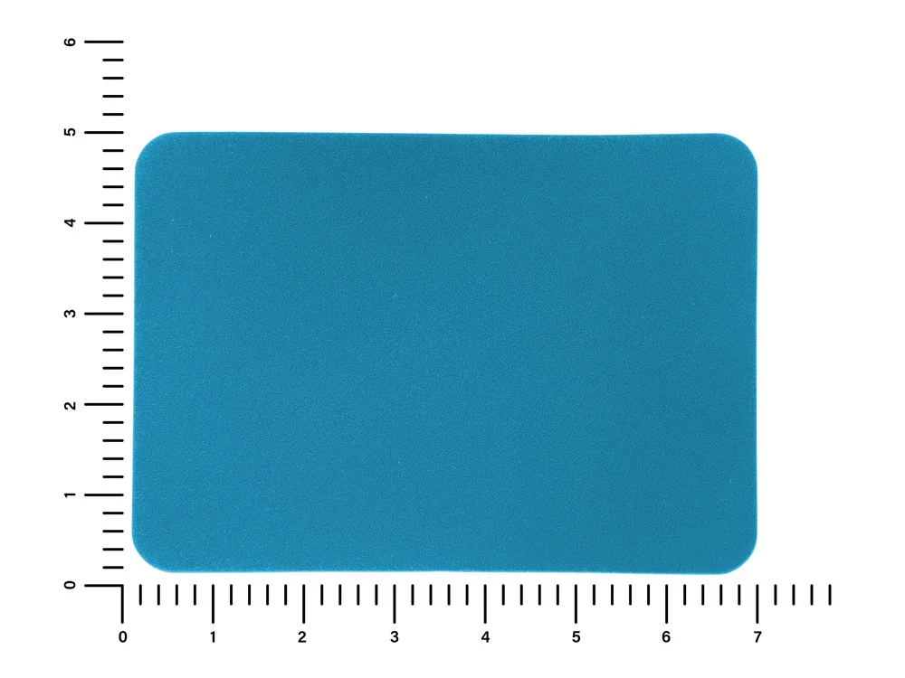 Патч Прямоугольный nubuk голубой - фото 2