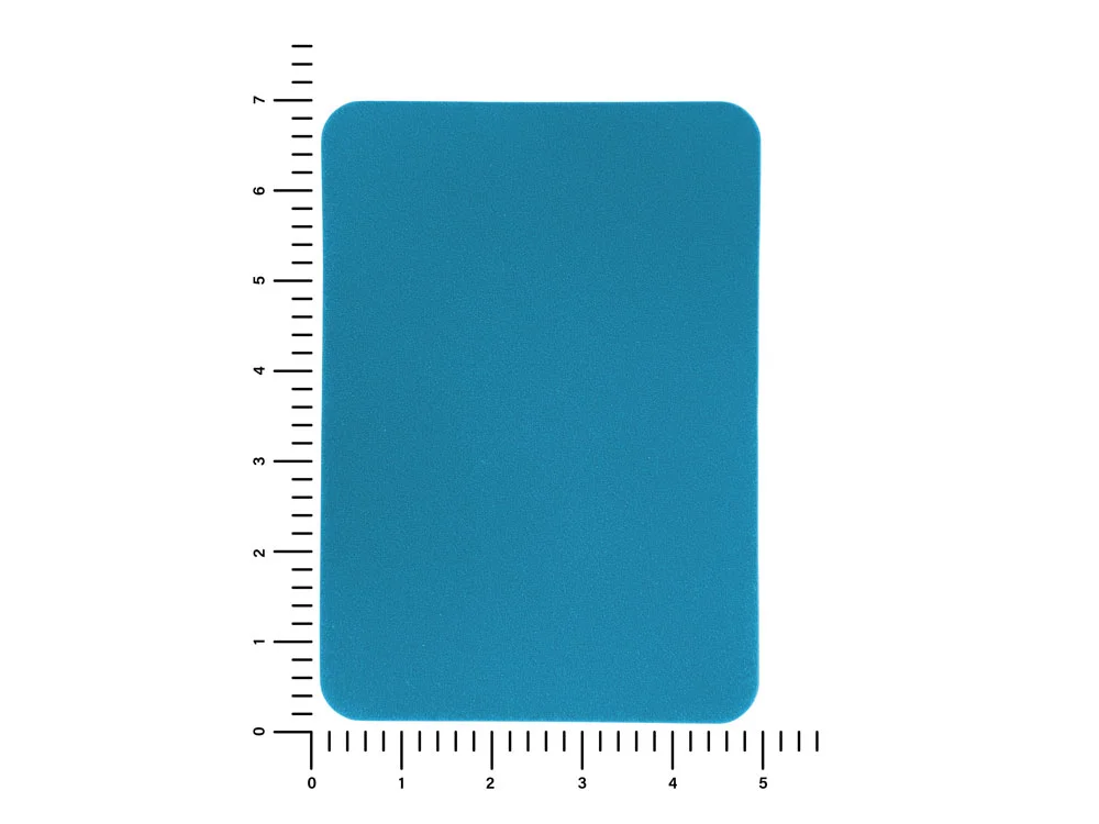 Патч Прямоугольный nubuk голубой - фото 3