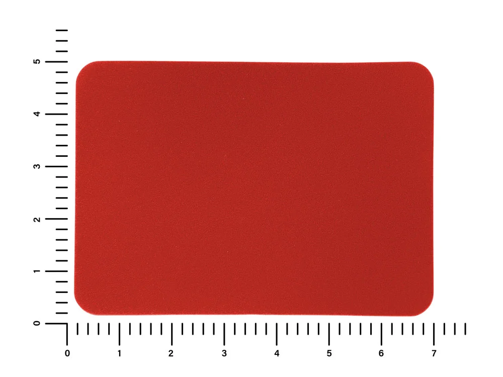 Патч Прямоугольный nubuk красный - фото 2