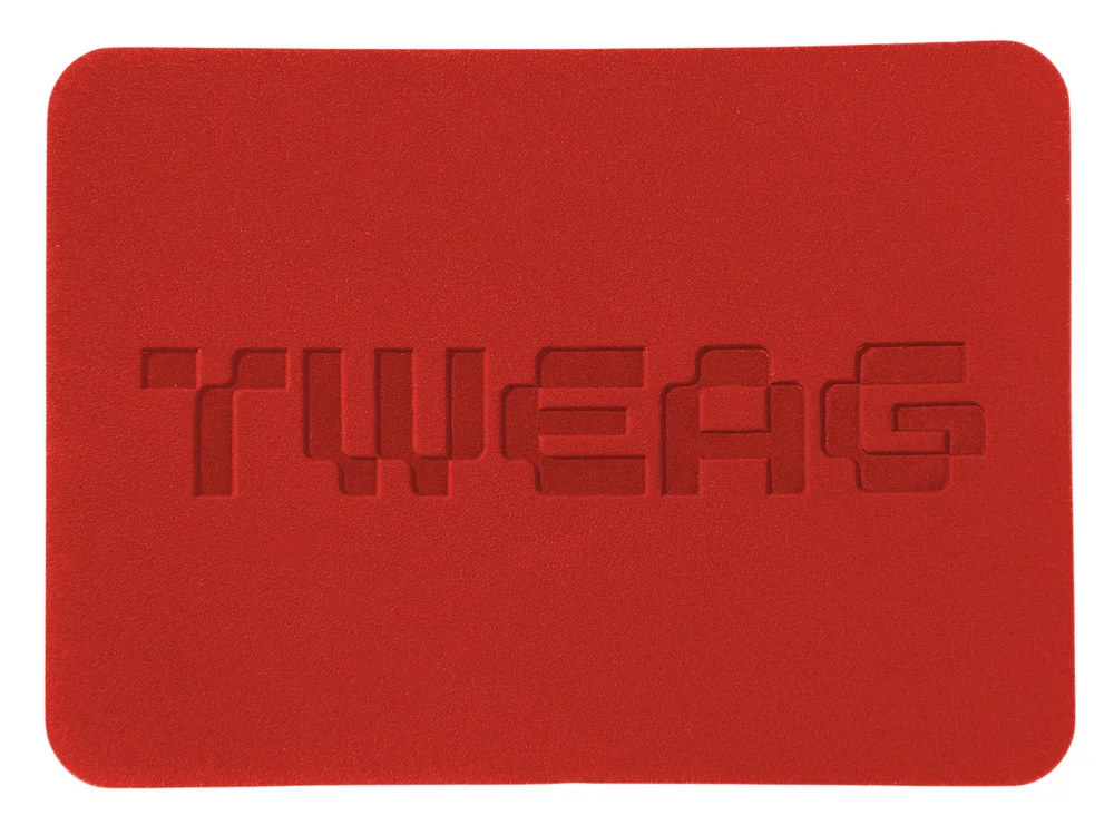 Патч Прямоугольный nubuk красный - фото 4