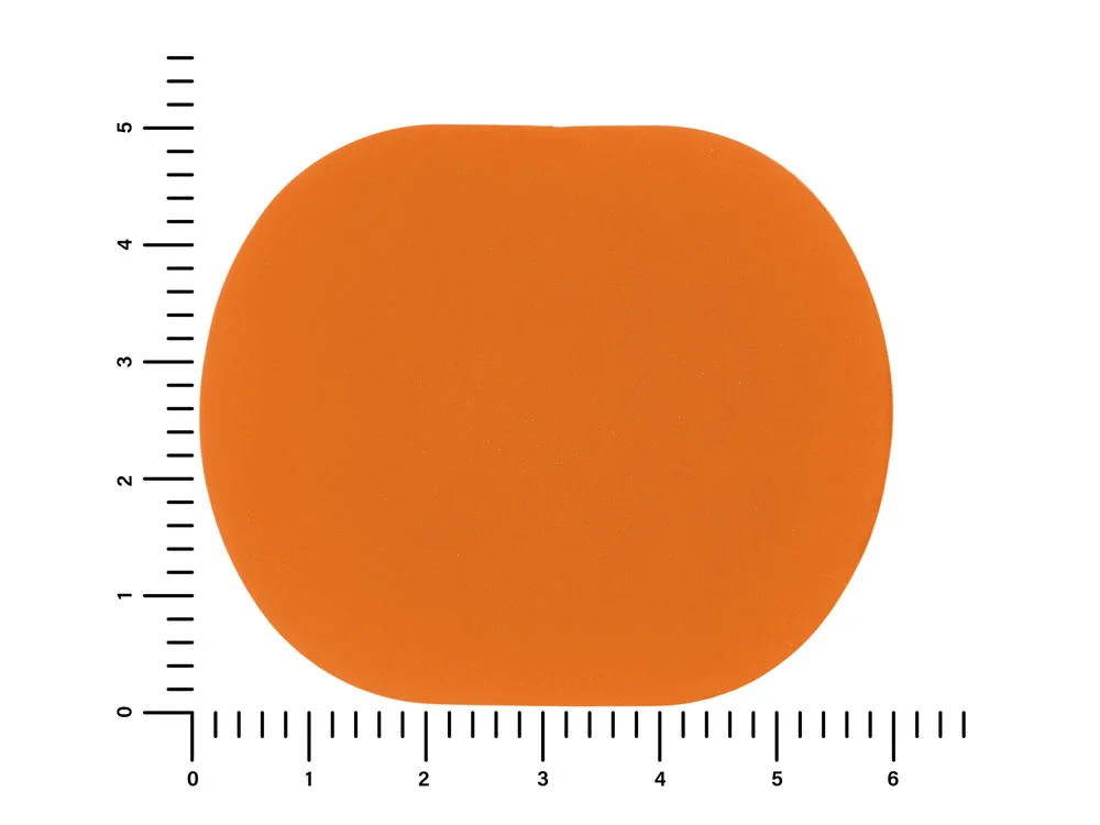 Патч «Овал», soft-touch, оранжевый - фото 2