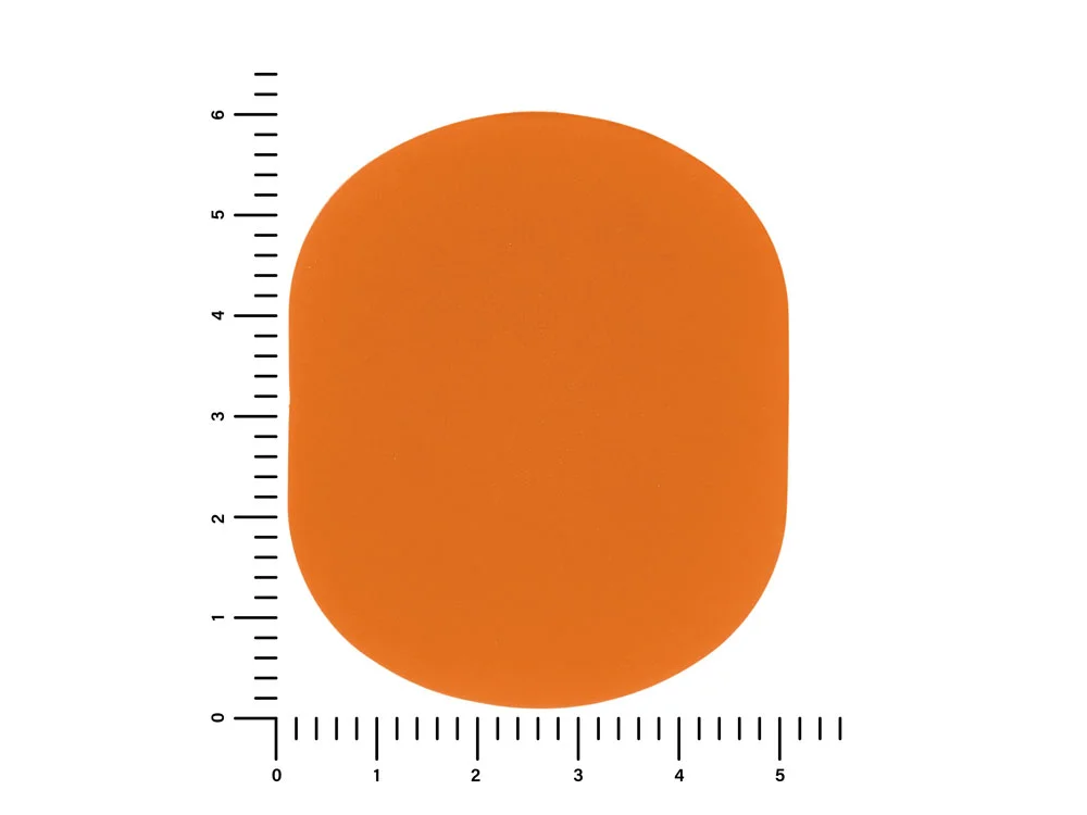 Патч «Овал», soft-touch, оранжевый - фото 3
