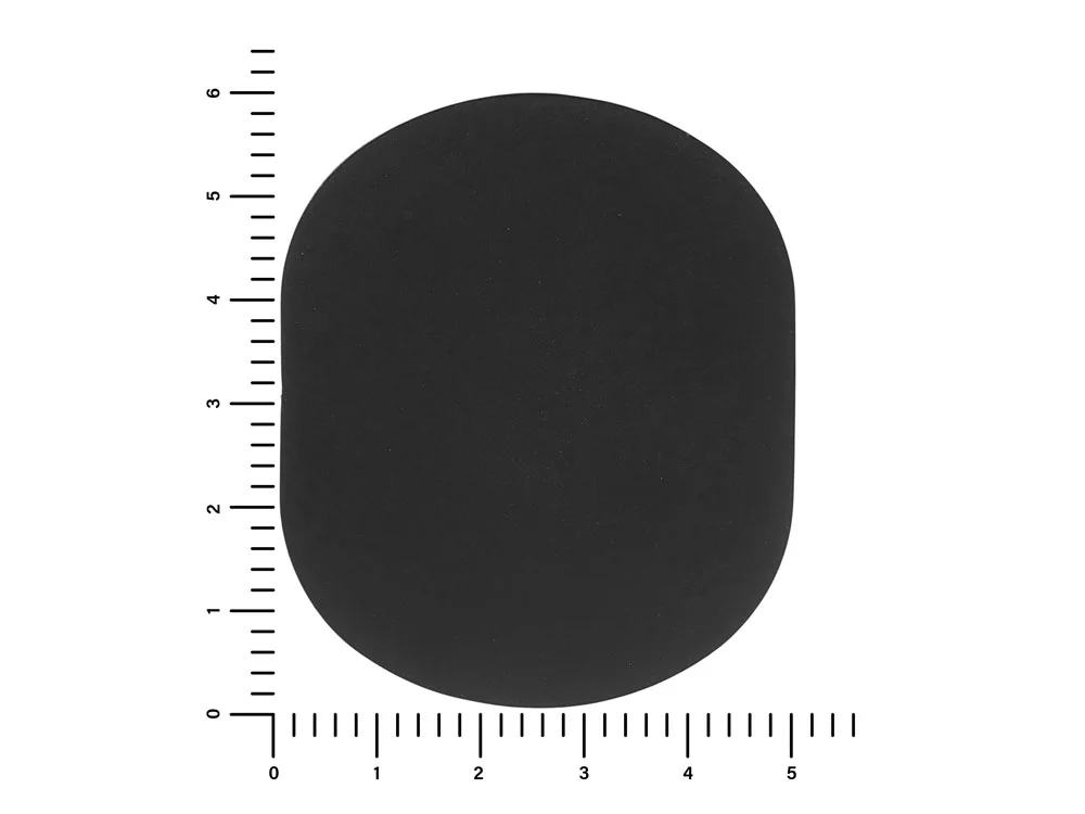 Патч Овал soft-touch черный - фото 3