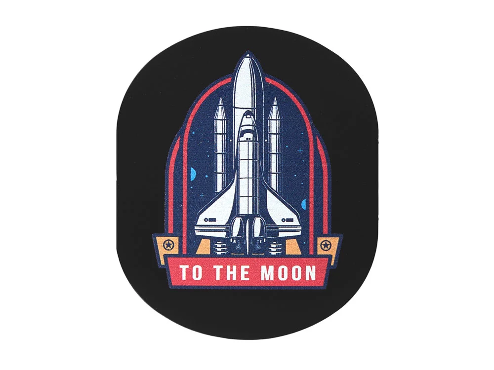 Патч Овал soft-touch черный - фото 4