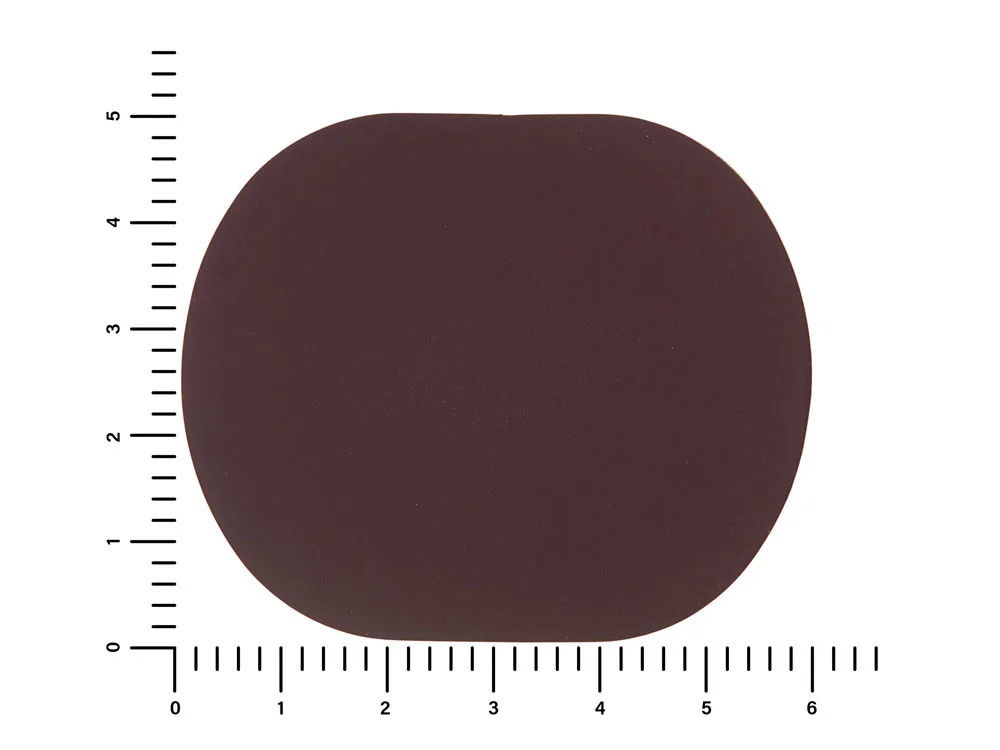 Патч Овал soft-touch коричневый - фото 2
