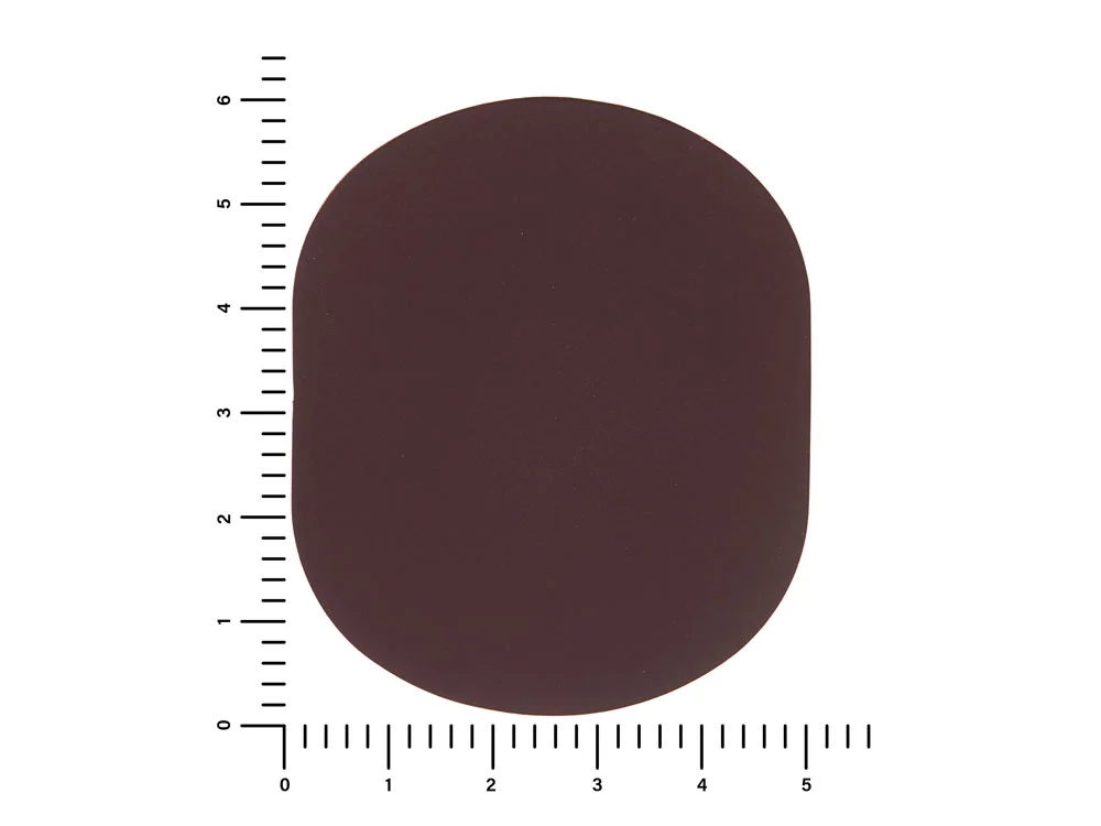 Патч Овал soft-touch коричневый - фото 3