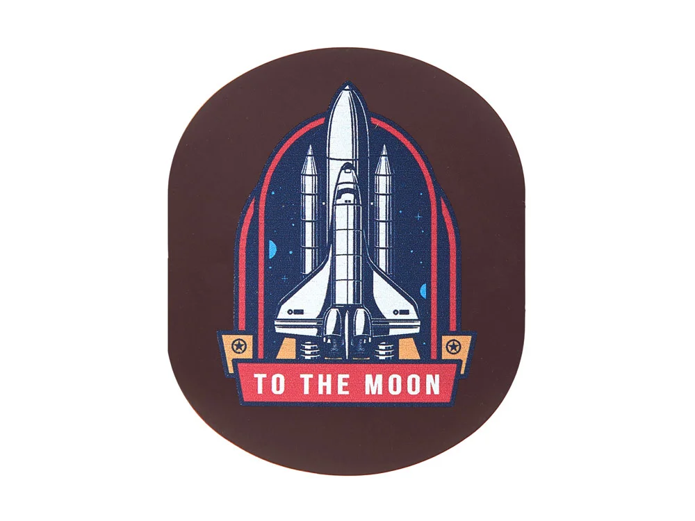 Патч Овал soft-touch коричневый - фото 4