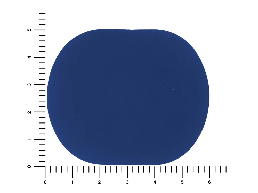 Патч Овал soft-touch синий - фото 2